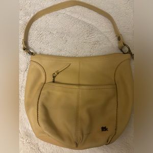The Sak - Genuine soft pebble leather shoulder bag, Yellow.